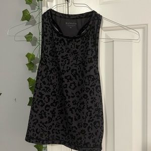 Athleta Crop Cheetah Tank